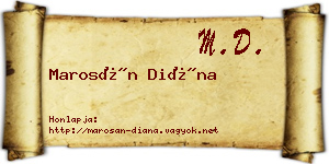 Marosán Diána névjegykártya